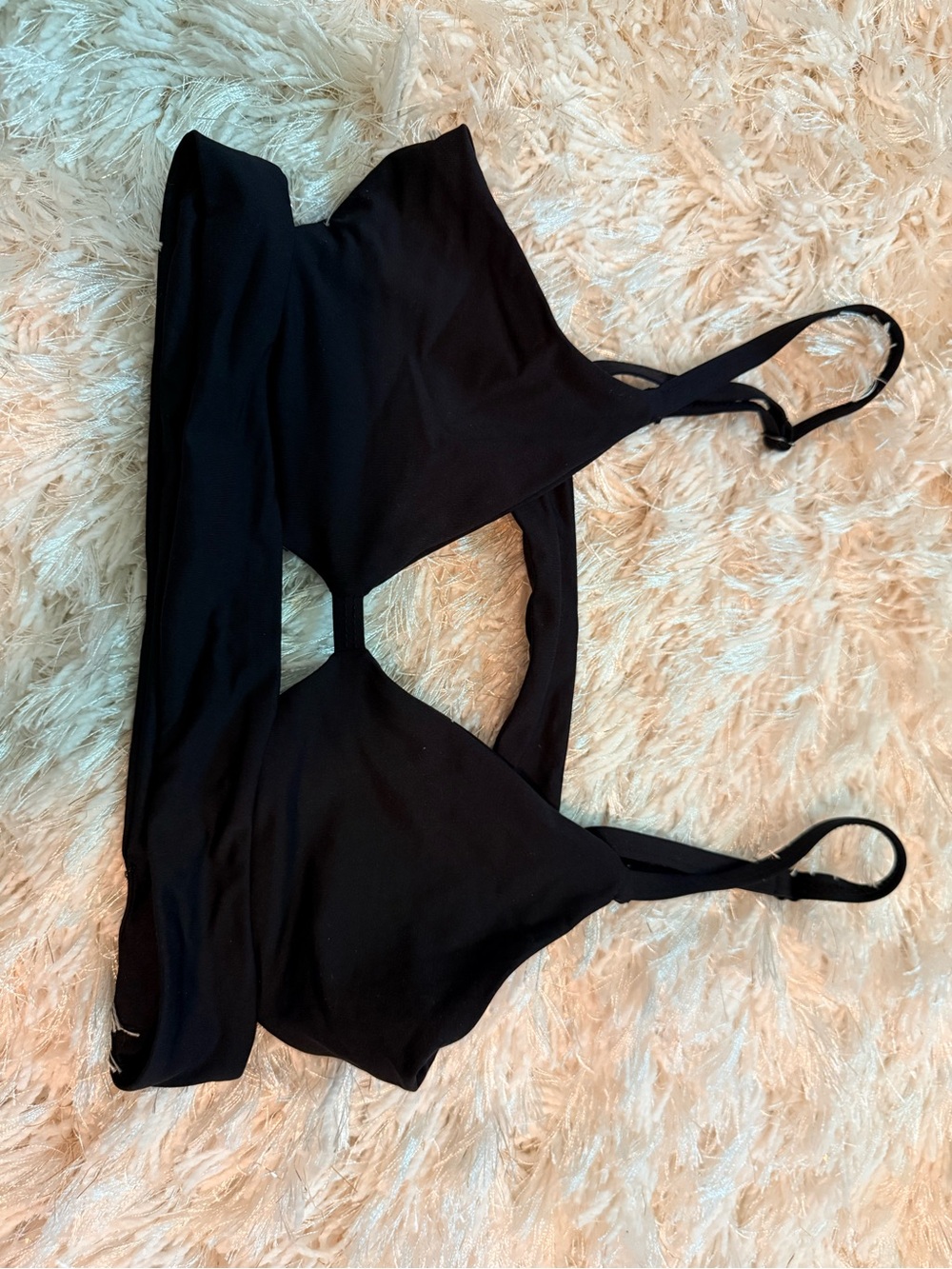 Tavik Black Cutout Swim Bralette